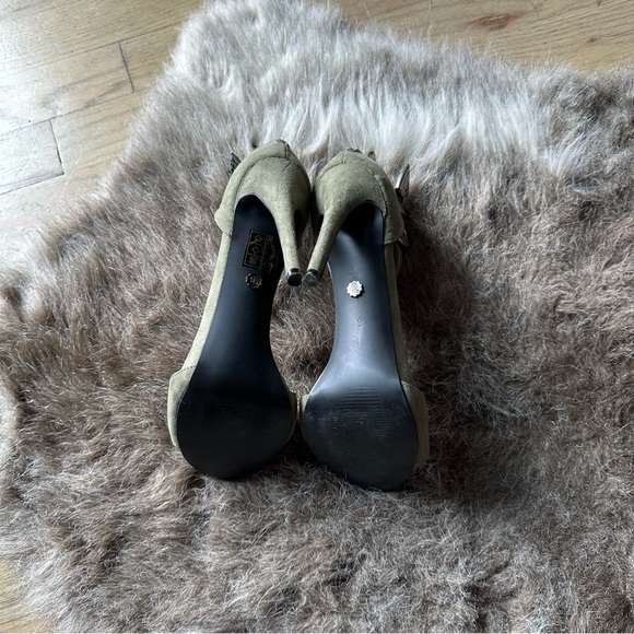 Daisy Street Heeled Sandal - Khaki Green - Western Buckle - US 10 (UK 8) - Picture 5 of 5